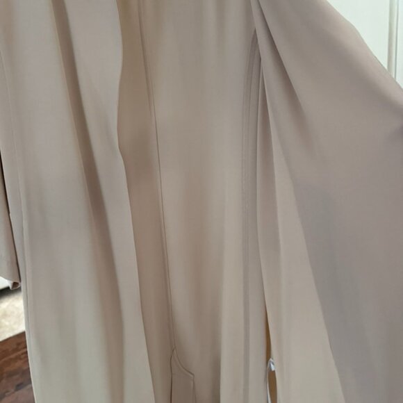 EILEEN FISHER 100% SILK UNLINED LONG JACKET- L- like BRAND NEW- wore ONE TIME ! - Picture 4 of 6